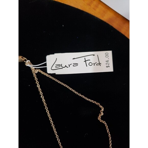 Laura Ford Dounle Necklace 17" Total Adjustable Drop. - Picture 9 of 14